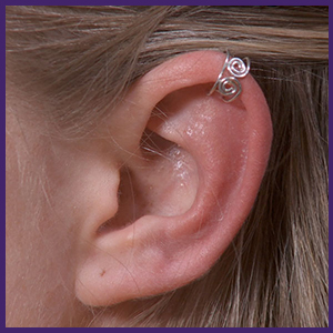 Double Spiral Ear Cuff