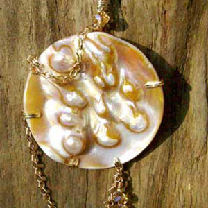 Golden Flotsam Pendant