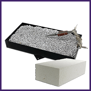 9 Inch Rotating Turntable with Pumice, Fire Brick, and 3rd Hand