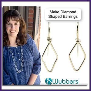 Make Diamond Shaped Triangle Earrings