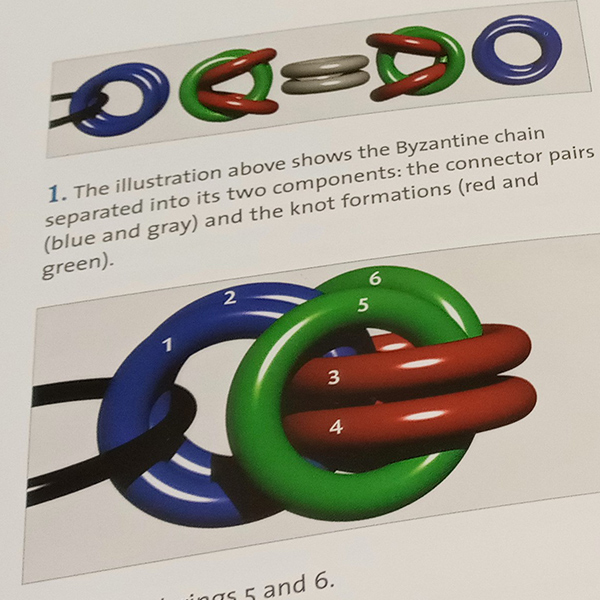 a book with instructions on how to tie a chain