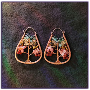 Rainbow Autumn Trees by Jennifer Brooks