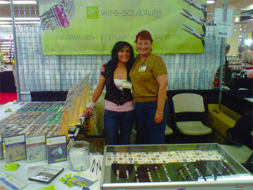 Dale and Shonnie after Setting up the Wire-Sculpture booth at JOGS!