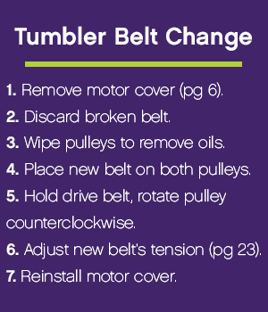 How to change your tumbler belt