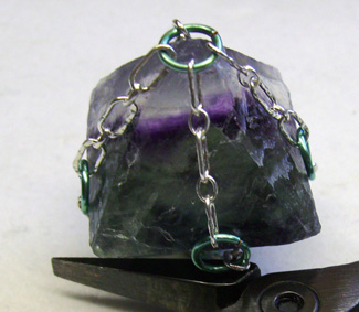 Chained Fluorite Pendulum