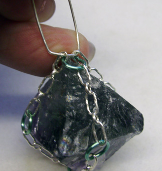 Chained Fluorite Pendulum