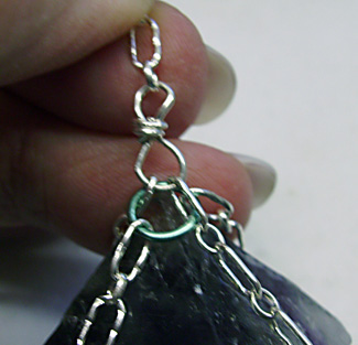 Chained Fluorite Pendulum