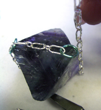 Chained Fluorite Pendulum