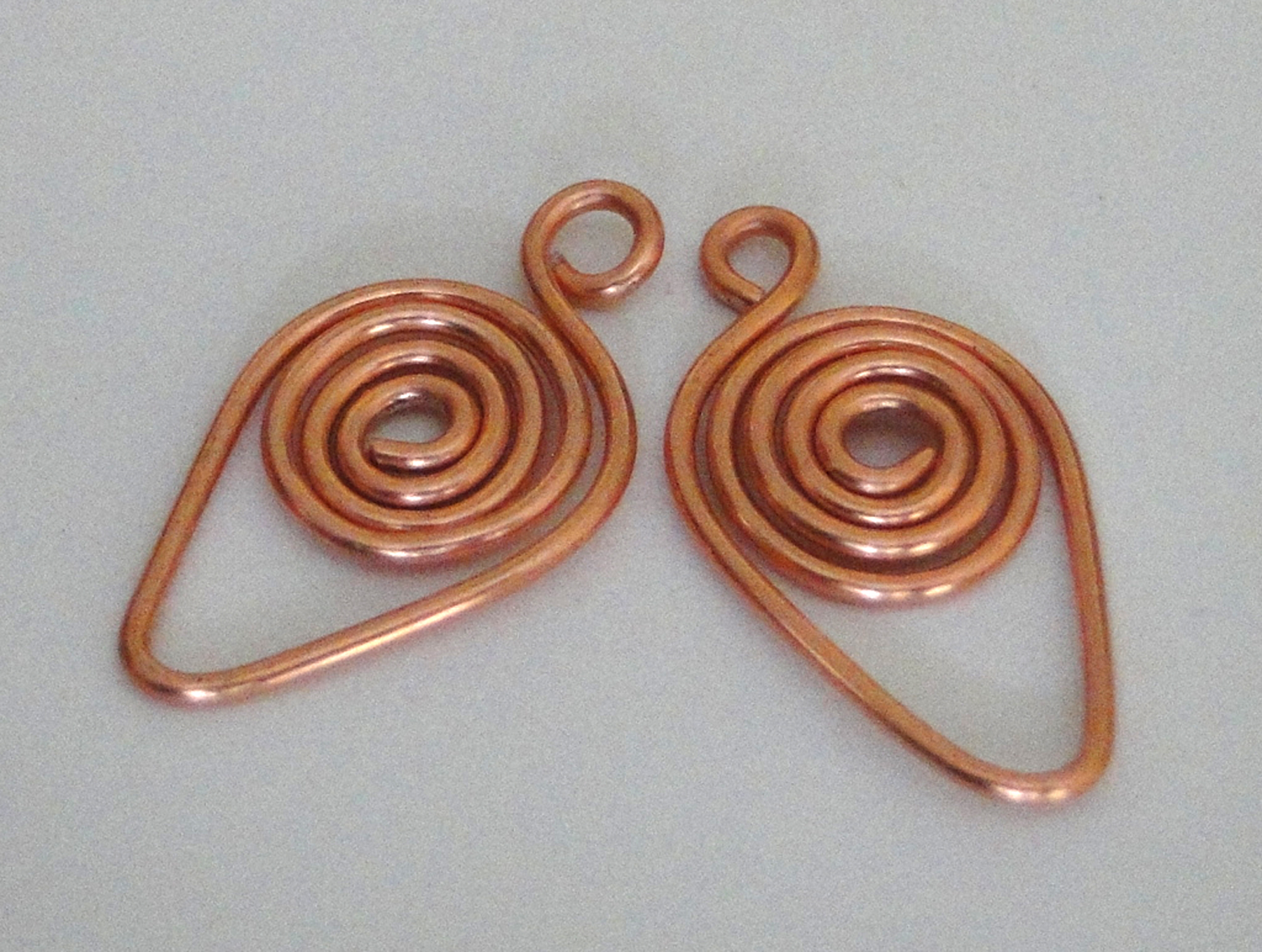 spiral earrings for multiple holes