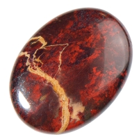 Judy Ellis's Natural Jasper Stones - Cabochon Gemstones - , General Education, , Poppy Jasper