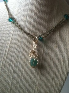 Judy Ellis's Gem Profile- Emerald - , General Education, , Emerald in 14kt Gold Filled wire