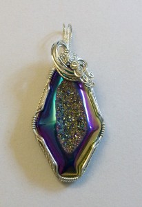 Judy Ellis's Gem Profile- What's Druze - , General Education, , Titanium Druzy Pendant