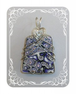 Judy Ellis's Gem Profile- Fordite - , General Education, , Mottled fordite pendant