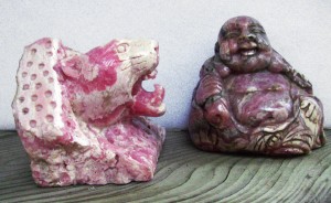 Dale Armstrong's Gem Profile- Rhodochrosite - , General Education, , Rhodochrosite carvings