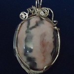 Judy Ellis's Gem Profile- Rhodonite - , General Education, , Rhodonite silver pendant