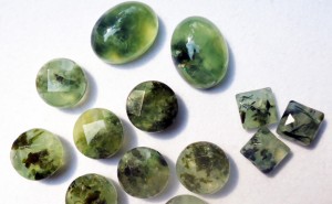 Dale Armstrong's Gem Profile- Prehnite - , General Education, , Prehnite cabochons and beads