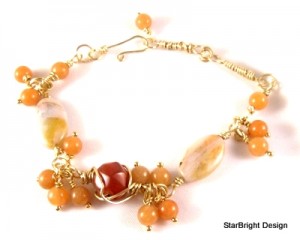 Judy Ellis's Gem Profile- Carnelian - , General Education, , Carnelian bead bracelet