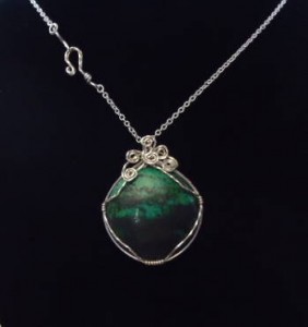 Judy Ellis's Gem Profile- Chrysocolla - , General Education, , Chrysocolla pendant