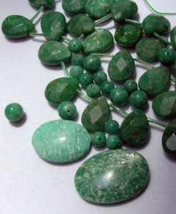 Dale Armstrong's Gem Profile- Amazonite - , General Education, , Amazonite beads and cabochons