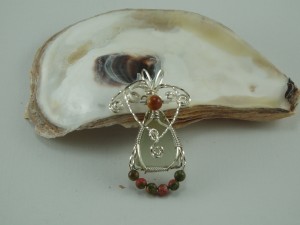 Judy Ellis's Gem Profile- Unakite - , General Education, , Unakite Bead pendant