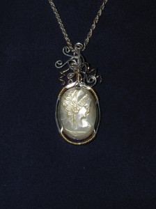 Judy Ellis's Gem Profile- Mother of Pearl - , General Education, , Mother of Pearl cameo pendant