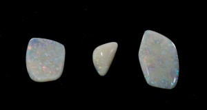 Dale Armstrong's Gem Profile- White Precious Opal - , General Education, , Coober Pedy opal cabochons, cut and polished 