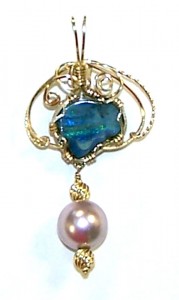 Dale Armstrong's Gem Profile- Boulder Opal - , General Education, , Boulder Opal pendant