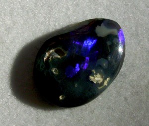 Dale Armstrong's Gem Profile- Black Precious Opal - , General Education, , A black opal with potch vugs