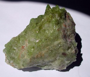 Judy Ellis's Gem Profile- Vesuvianite - , General Education, , Vesuvianite from the Jeffrey Mine in Asbestos, Quebec