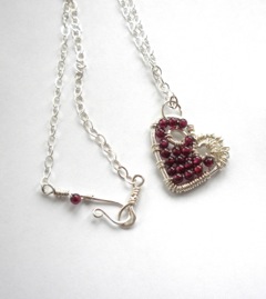 Judy Ellis's Gem Profile- Garnet - , General Education, , Garnet heart necklace