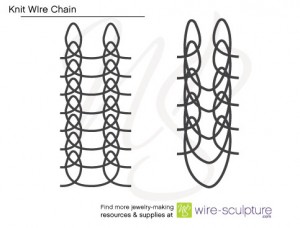 Judy Ellis's Viking Knit and Spool Knit Chain - , General Education, Making Chain, Chain Making , Crocheting, Diagram of Viking Knit chain