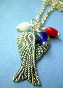 Judy Ellis's Remembering the Fallen - , Inspiration, Beads, 2 wing necklace