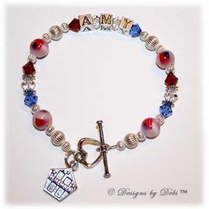 Judy Ellis's Remembering the Fallen - , Inspiration, Beads, Personalized Patriotic Bracelet