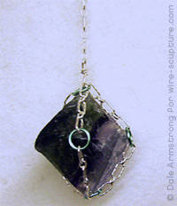 Judy Ellis's Introduction to Chain - , General Education, Design, Fluorite Pendant