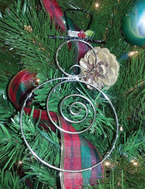 Judy Ellis's Wire Wrapped Christmas Tree - , Inspiration, Wire Wrapping, Wrapping, Wire Wrapping Jewelry, Design, Snowman ornament