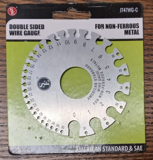 Judy Larson's Wire and Sheet Gauge Measuring Tool  - , Tools For Wire Jewelry, Tools, wire and sheet gauge tool