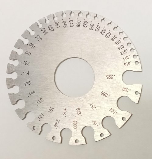 Judy Larson's Wire and Sheet Gauge Measuring Tool  - , Tools For Wire Jewelry, Tools, wire and sheet gauge tool