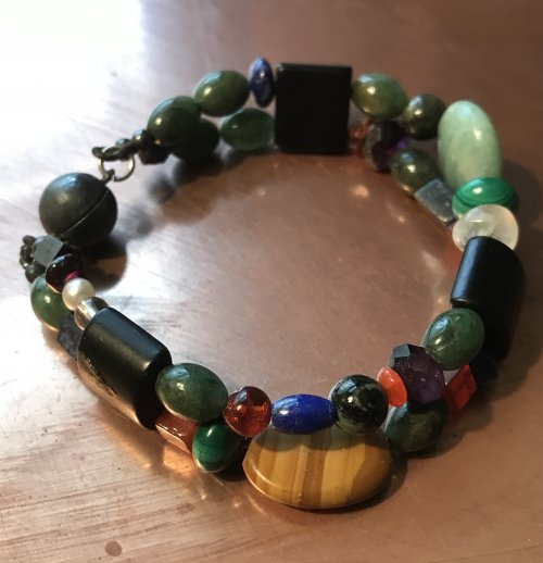 Nancy Chase's Color Inspiration - Riverbed Bracelet - , Wire Jewelry Design, Beads, color inspiration riverbed