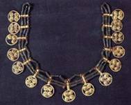 Judy Larson's Coiled Wire Jewelry Series Part 1 - Everything New is Old - <b>Sumerian Jewelry:</b>, Classic Wire Jewelry, Coiling, Coiling Wire, Wire Coiling, Loops, Wire Loop, Wrapped Wire Loop, , Sumerian Necklace