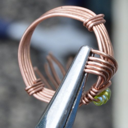 Deborah Kelly's Classic Cocktail Ring - , Classic Wire Jewelry, Wire Wrapping, Wrapping, Wire Wrapping Jewelry, Weaving, Wire Weaving, Weaving Wire, classic cocktail ring