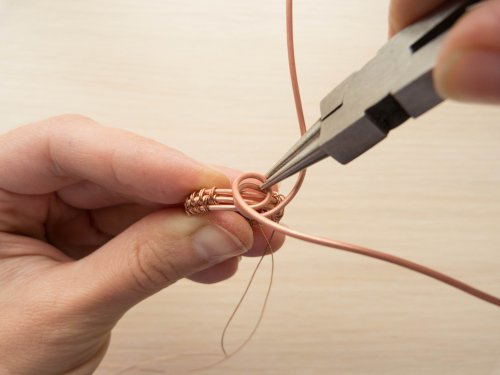 Oksana Truhan's Woven Wire Pearl Ring - , Wire Weaving, Weaving, Wire Weaving, Weaving Wire, Butane Torch, Soldering, Solder, woven wire pearl ring