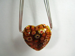 Sonja Kiser's Webbed Heart Necklace - , Classic Wire Jewelry, Wire Wrapping, Wrapping, Wire Wrapping Jewelry, 