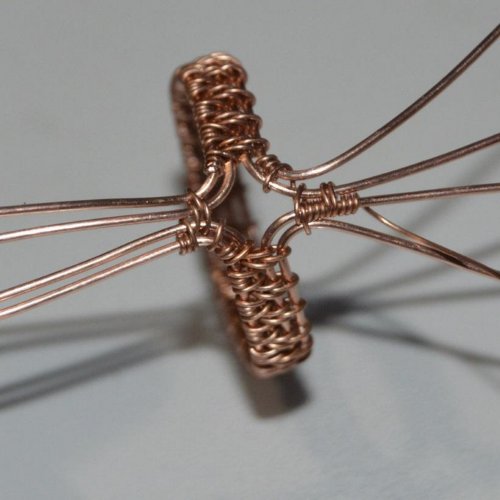 Deborah Kelly's Woven Ring with Cabochon - , Wire Weaving, Weaving, Wire Weaving, Weaving Wire, woven ring with cabochon