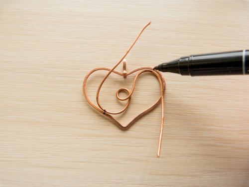 Oksana Truhan's Carnelian Heart Pendant - , Wire Weaving, Coiling, Coiling Wire, Wire Coiling, Weaving, Wire Weaving, Weaving Wire, Carnelian heart pendant