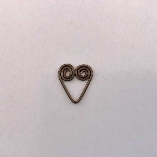 Kristal Wick's Have a Heart Earrings - , Contemporary Wire Jewelry, Spirals, Wire Spiral, Spiral Wire Wrap, have a heart earrings