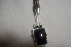 Joe Rushing's TomBoy Onyx Necklace with Earrings - , Classic Wire Jewelry, Wire Wrapping, Wrapping, Wire Wrapping Jewelry, 