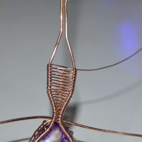 Deborah Kelly's Side Crossover Pendant - , Wire Weaving, Weaving, Wire Weaving, Weaving Wire, side crossover pendant