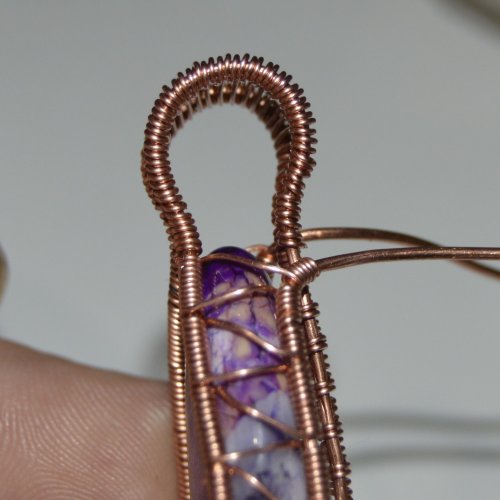 Deborah Kelly's Side Crossover Pendant - , Wire Weaving, Weaving, Wire Weaving, Weaving Wire, side crossover pendant