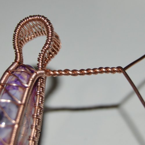 Deborah Kelly's Side Crossover Pendant - , Wire Weaving, Weaving, Wire Weaving, Weaving Wire, side crossover pendant