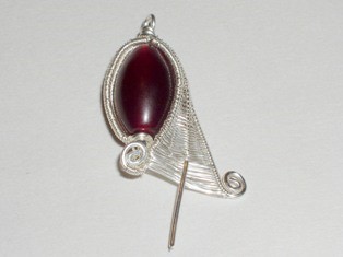 Abby Hook's Fuchsia Bud Earrings - , Wire Weaving, Weaving, Wire Weaving, Weaving Wire, fuchsia bud earrings